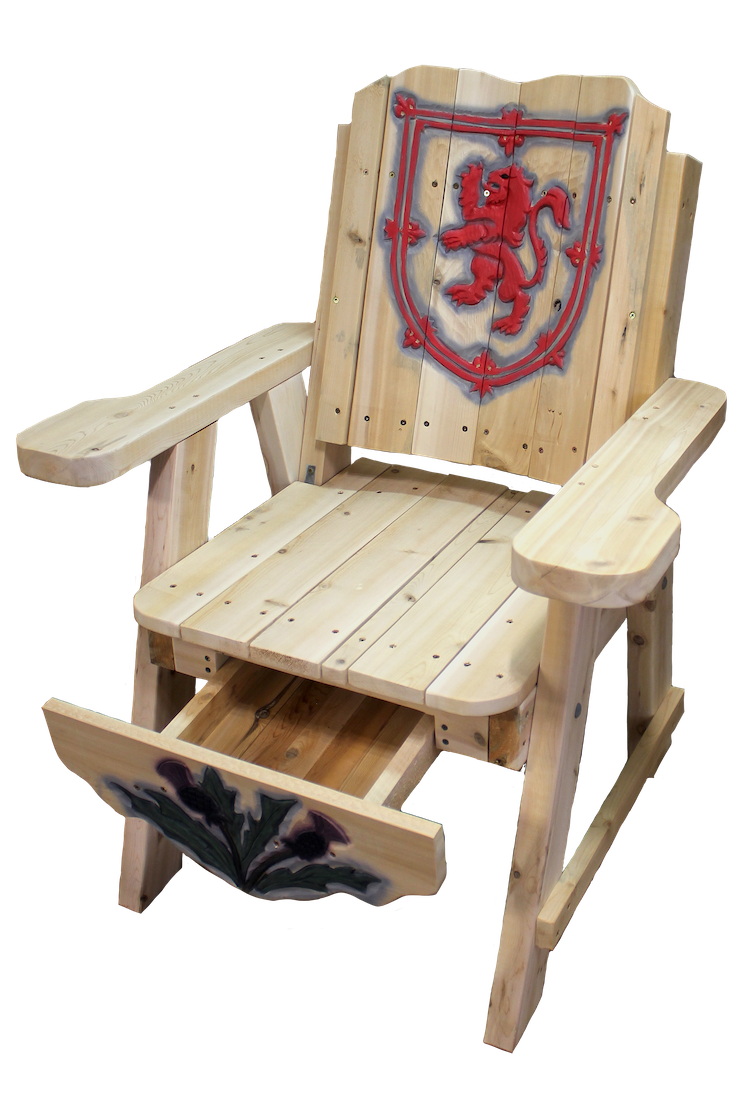 scottish lion chair, deck chair, deck lounge chair